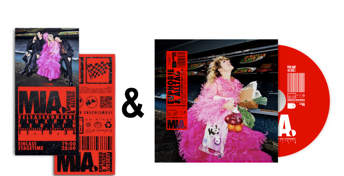  Releasekonzert CD - Bundle, „Euphorie & Alltag“ CD + Zugang zur exkl. Release Show 