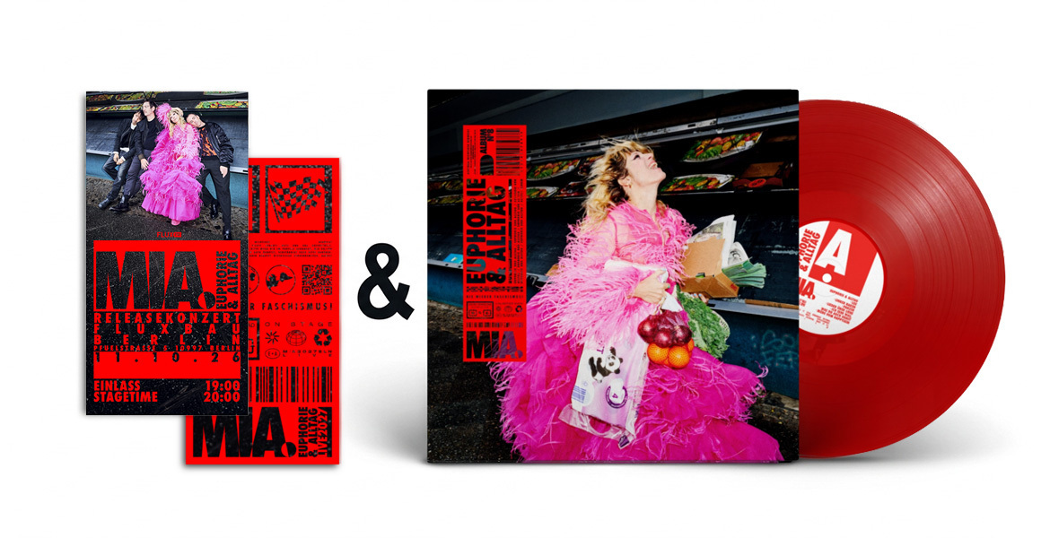  Releasekonzert Vinyl-Bundle, „Euphorie & Alltag“ Vinyl + Zugang zur exkl. Release Show 